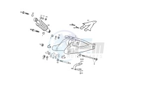 GPR NUDE SPORT - 50 CC drawing REAR ARM