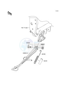 Z750_ABS ZR750M9F GB XX (EU ME A(FRICA) drawing Stand(s)