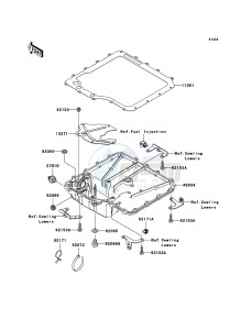 ZZR1400_ABS ZX1400DBF FR GB XX (EU ME A(FRICA) drawing Oil Pan