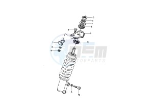 Hexagon 125-150 drawing Front shock absorber installation parts