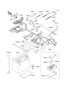 EJ 650 A [W650] (A2-A4 A4 CAN ONLY) W650 drawing CHASSIS ELECTRICAL EQUIPMENT