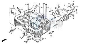 CMX250C REBEL drawing CYLINDER HEAD