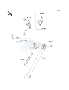 KL 650 A [KLR 650] (A6F-A7F) A7F drawing STAND-- S- -