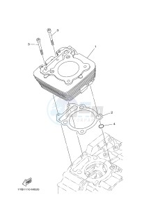 XT250 XT250E SEROW (1YB7) drawing CYLINDER