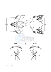 YFZ450R YFZ450RSED YFZ450R SPECIAL EDITION (18PV 18PT) drawing GRAPHICS