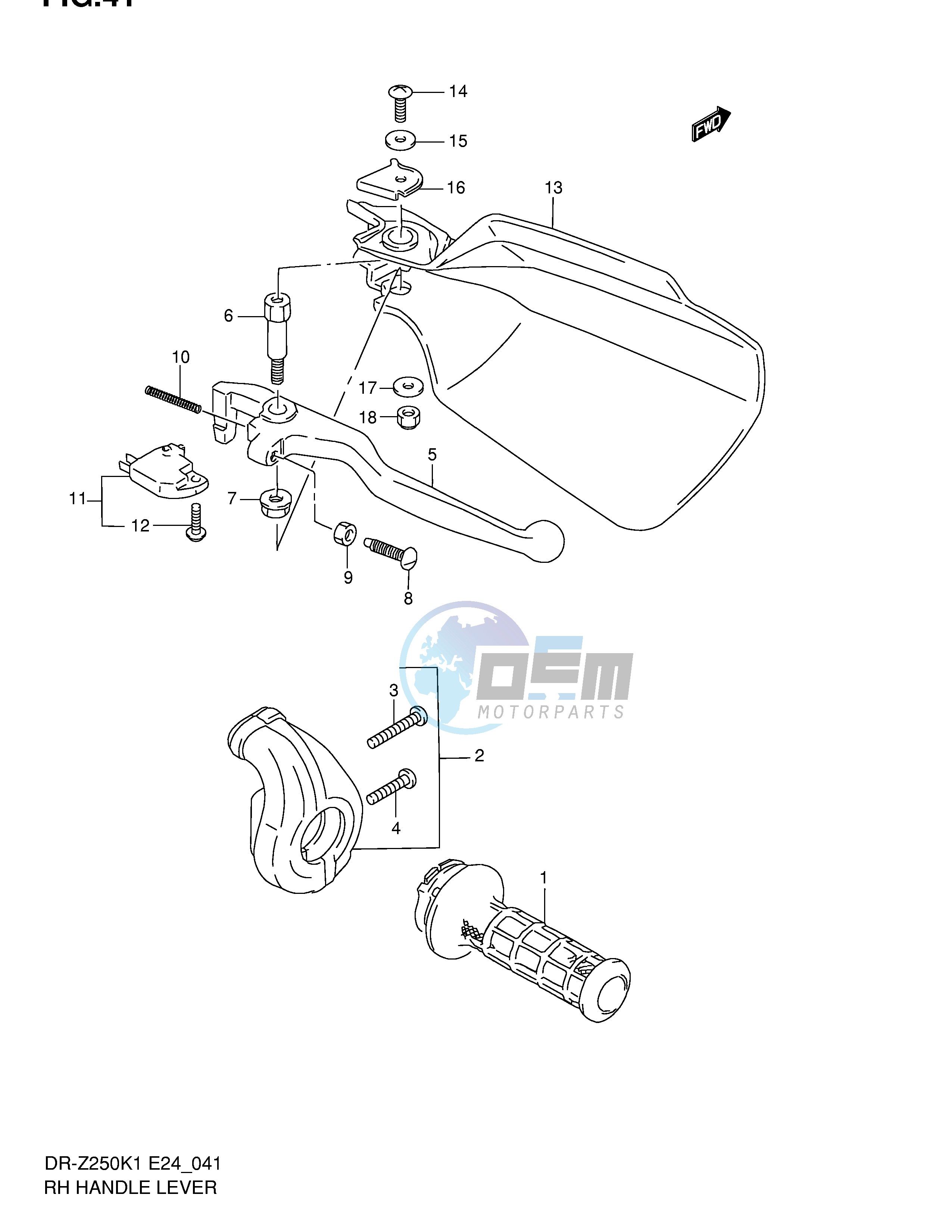 RH HANDLE LEVER