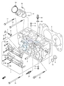 AN650 (E2) Burgman drawing CYLINDER HEAD