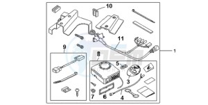 CBF600NA9 UK - (E / ABS MKH) drawing AVERTO ALARM KIT