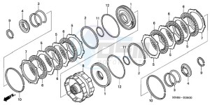 TRX680FA9 Australia - (U) drawing CLUTCH (2-3)