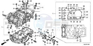 NC750XAE NC750XA Europe Direct - (ED) drawing CRANKCASE