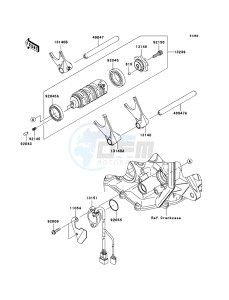 NINJA_ZX-6R ZX600P7F FR GB XX (EU ME A(FRICA) drawing Gear Change Drum/Shift Fork(s)