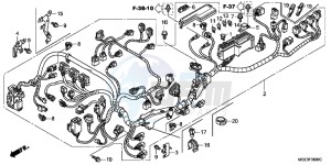 VFR1200FDC VFR1200F Dual Clutch E drawing WIRE HARNESS