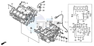 CB900F 919 drawing CRANKCASE