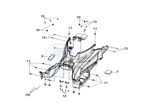 GTS 125 EFI drawing FOOTREST