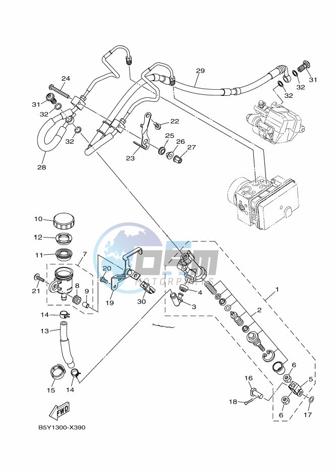 REAR MASTER CYLINDER