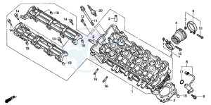 CB900F CB900 HORNET drawing CYLINDER HEAD