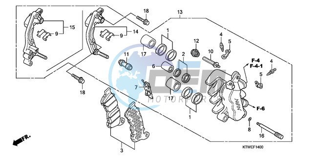 FRONT BRAKE CALIPER