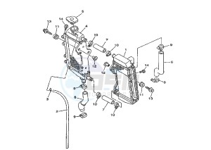 YZ 250 drawing RADIATOR-HOSE