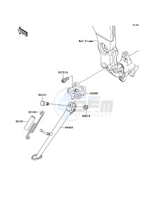 NINJA ZX-10R ZX1000E9F FR GB XX (EU ME A(FRICA) drawing Stand(s)