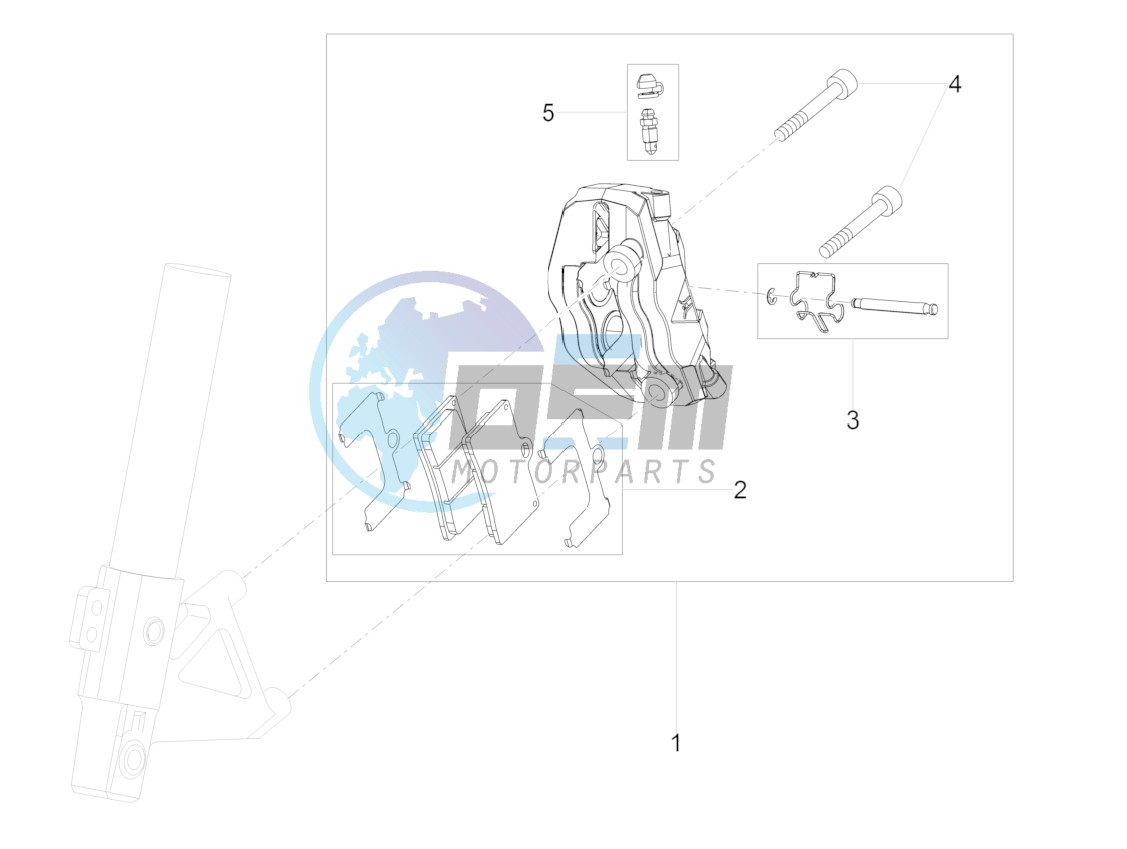 Front brake caliper