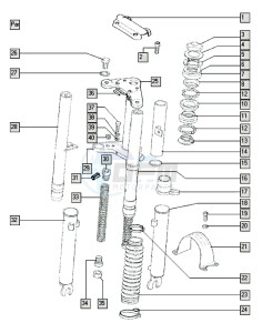 SUPER_TOM_V-K3 50 V-K3 drawing Front fork