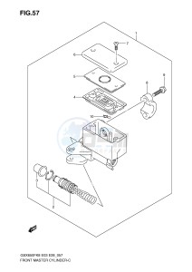 GSX650F (E3-E28) Katana drawing FRONT MASTER CYLINDER