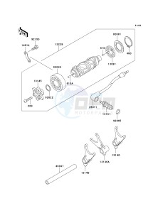 VN 800 E [VULCAN 800 DRIFTER] (E6F) E6F drawing GEAR CHANGE DRUM_SHIFT FORK-- S- -