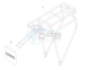 Wi-Bike Enel 0 drawing Rear luggage rack