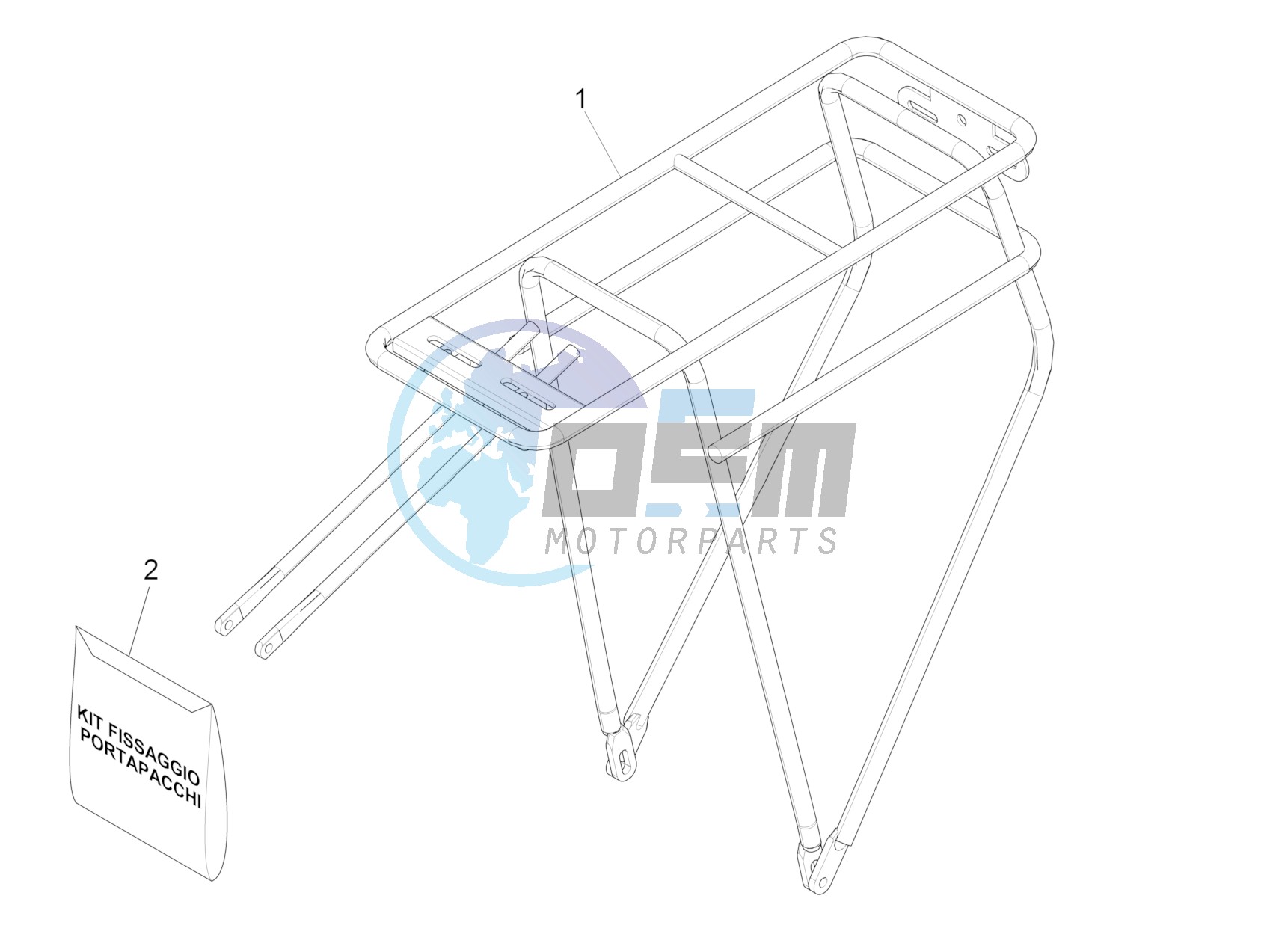 Rear luggage rack