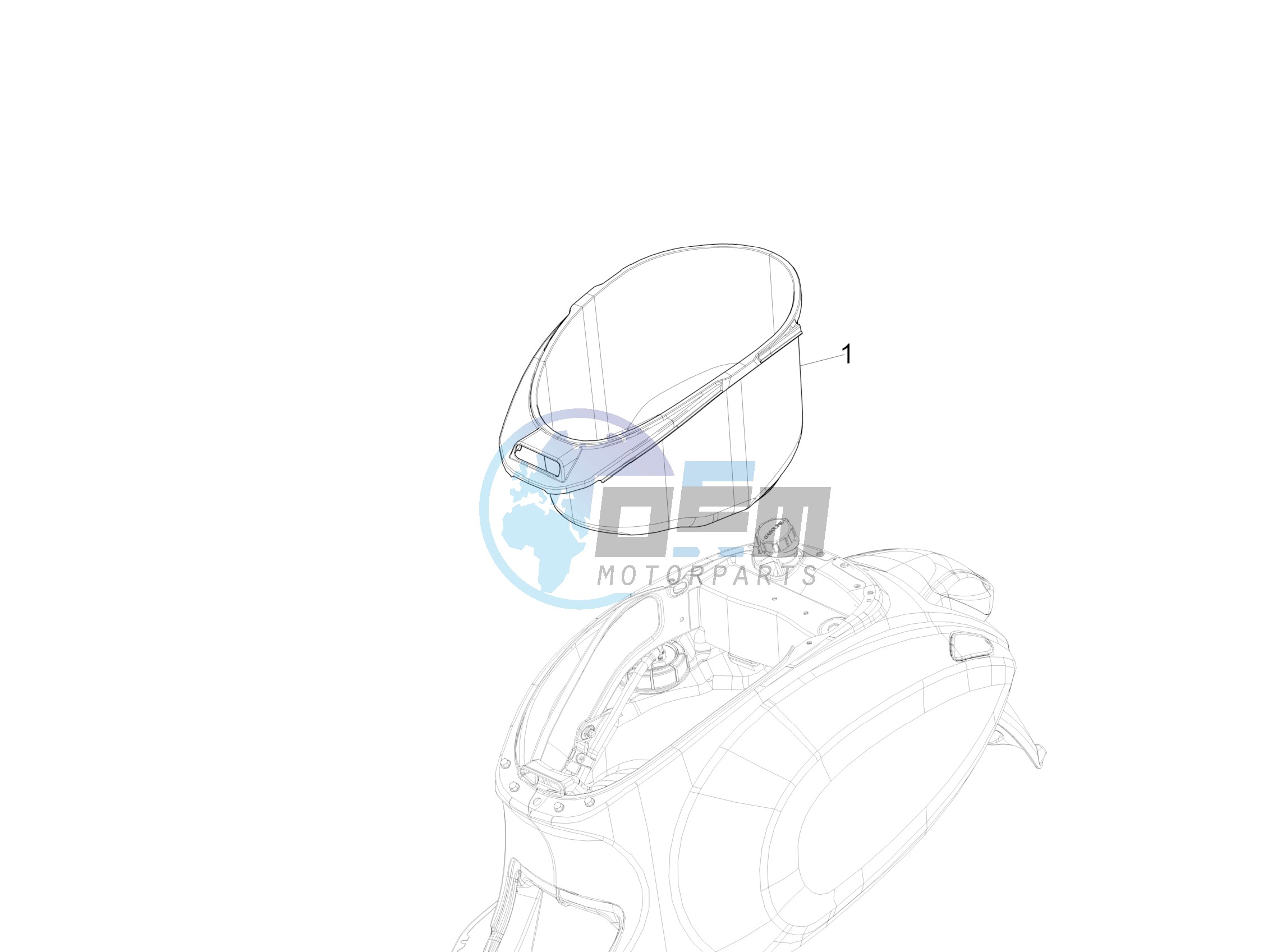 Helmet housing - Undersaddle