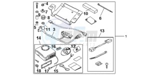 CBR1000RA9 Europe Direct - (ED / ABS) drawing KIT ALARM SYSTEM