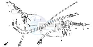 CBR1000F drawing SWITCH/CABLE