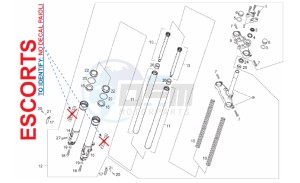 SMT 50 drawing Front fork