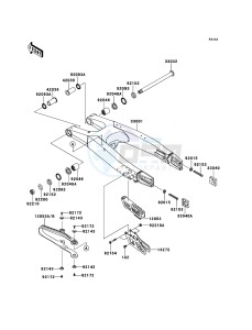 KX450F KX450FCF EU drawing Swingarm