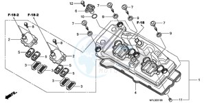 CBR1000RA9 Europe Direct - (ED / ABS MME) drawing CYLINDER HEAD COVER