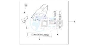 CBR1000RA9 Europe Direct - (ED / ABS TRI) drawing HUGGER CANDY TAHTIAN BLUE