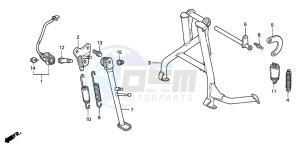 CBR600F4 drawing STAND