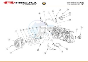 BYE-BIKE-25-KM-H-EURO4-HOLLAND-GREY drawing MAGNETIC - FLYWHEEL