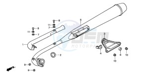 C50SW drawing EXHAUST MUFFLER