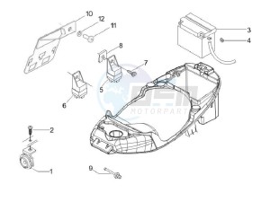 LX 125 4T E3 Vietnam drawing Control switches - Battery - Horn