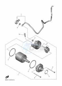 YZF690-U YZF-R7 (BJT1) drawing STARTING MOTOR