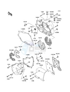 ELIMINATOR 125 BN125-A8 GB XX (EU ME A(FRICA) drawing Engine Cover(s)