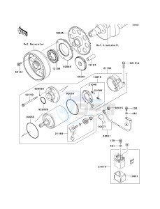 ZR 1000 A [Z1000] (A1-A3) drawing STARTER MOTOR