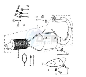 SPEEDFIGHT ARIA - 50 cc drawing EXHAUST