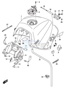 GSX-S1000 A drawing FUEL TANK (GSX-S1000AUFL8 E21)