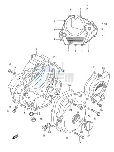 DR350 (E3) drawing CRANKCASE COVER