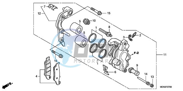 FRONT BRAKE CALIPER