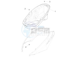 FLY 150 (APAC) drawing Helmet housing - Undersaddle