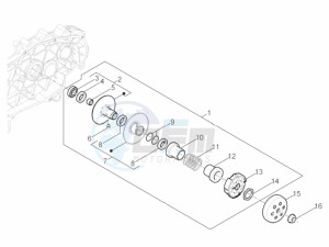 PRIMAVERA 50 4T-3V NOABS E4 (APAC) drawing Driven pulley