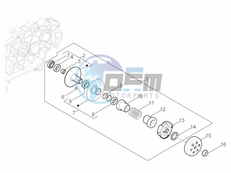 Driven pulley